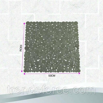 Килимок у ванну кімнату антиковзний гумовий 53х53 см Bathlux Rosa 40263 132570, фото 2