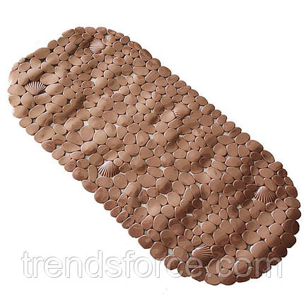 Килимок у ванну кімнату антиковзний гумовий 69х35 см Bathlux Stone 40027 132545, фото 2