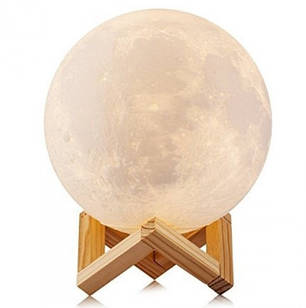 Настільний світильник нічник Місяць 13 см Magic 3D Moon Light Touch Control 179845, фото 2