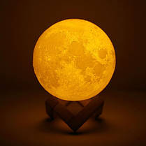 Настільний світильник нічник Місяць 15 см Magic 3D Moon Light Touch Control 154094, фото 2