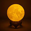 Настольный светильник ночник Луна 15 см Magic 3D Moon Light Touch Control 154094, фото 4