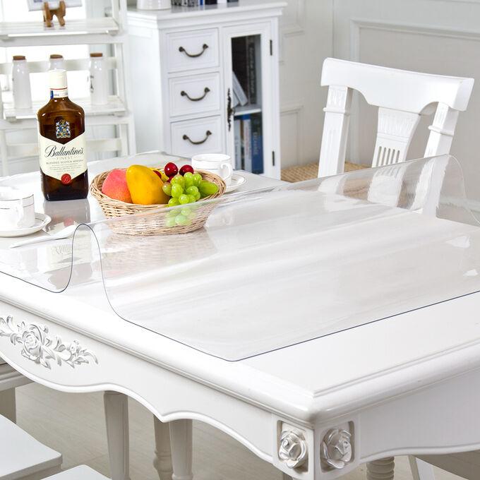 Скатертина м'яке (гнучке, рідке) скло захисна плівка Soft Glass (180х140см х 2.0 мм) Прозора глянсова