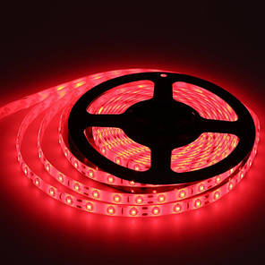 Світлодіодна стрічка Led 3528 60 12V без силікону Червоний 181201, фото 2