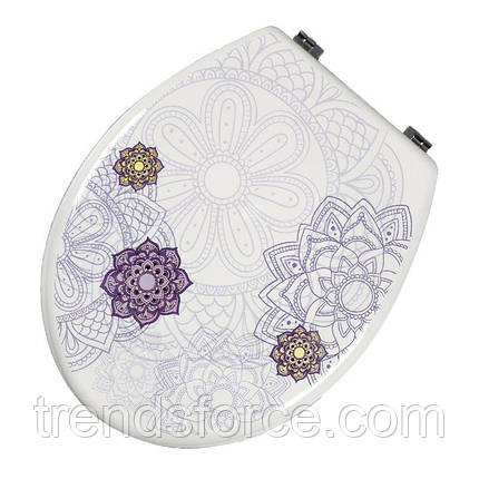 Сидіння з кришкою для унітазу Bathlux Flor de clasico 50502, фото 2