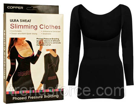 Коригуюча стягуюча майка Slimming Clothes Чорний 182594, фото 2
