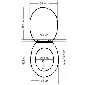 Сидіння з кришкою для унітазу Bathlux Menara Eiffel 50501, фото 2