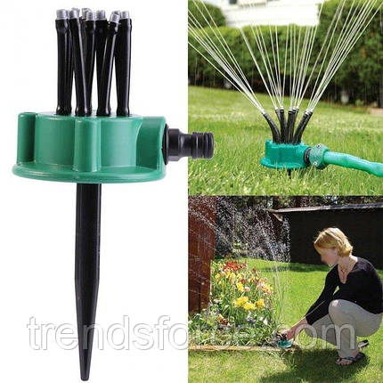 Спринклерний зрошувач 360 multifunctional Water Sprinklers розпилювач для поливу газону 131583, фото 2