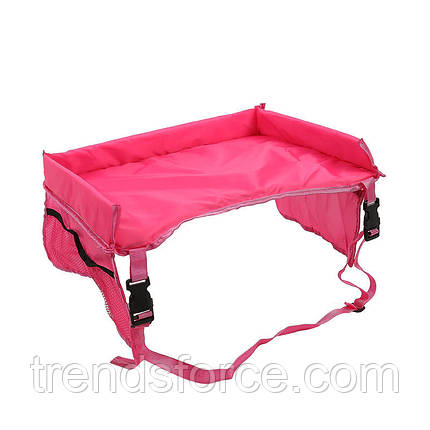 Столик дитячий для автокрісла в авто Play n Snack Tray рожевий 182978, фото 2