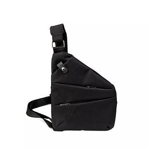 Сумка месенджер через плече Cross Body чорна 154038, фото 2