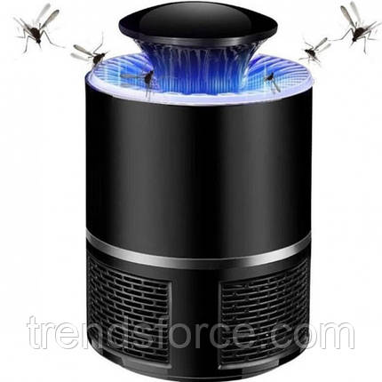 Пастка для комарів знищувач комах Mosquito Killer Lamp Чорна 179437, фото 2