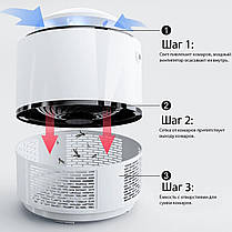 Пастка для комарів знищувач комах Mosquito Killer Lamp Чорна 179437, фото 2