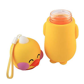Дитяча баночка з кришкою в силіконовій захисту Duck smile 131998, фото 2