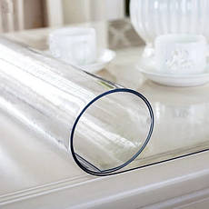 Скатертина М'яке скло для столу і меблів Soft Glass (2.7х1.8м) товщина 0.5 мм Прозора, фото 2