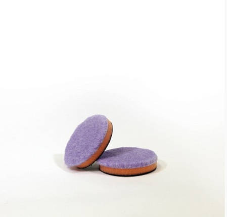 Полірувальний круг гібридна шерсть на поролоні - Lake Country Purple foamed wool pad 76 мм. (HD-2325), фото 2