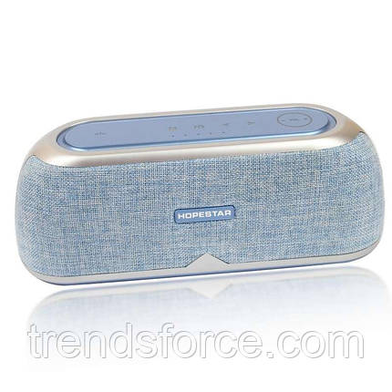 Портативна акустична Bluetooth колонка Hopestar A4 блакитна 140047, фото 2