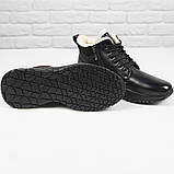 Зимові чоловічі черевики кросівки Aima чорні на хутрі WH122(WHC12-S89), фото 2