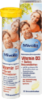 Шипучие таблетки Витамин D3 + селен 20 штук Mivolis Vitamin D3 + Selen Brausetabletten, 20 St., 82 g