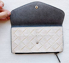 Жіночий клатч портмоне гаманець 20х10 см Viki бежевий 149155, фото 3