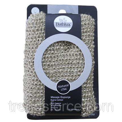 Губка банна двостороння 14.5х10х5 см Bathlux 90568, фото 2