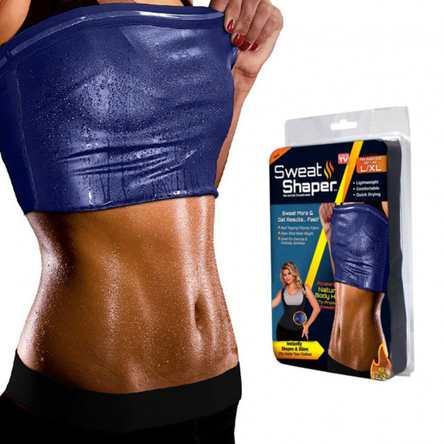 Женская майка для похудения Sweat Shaper Черная XL 183149