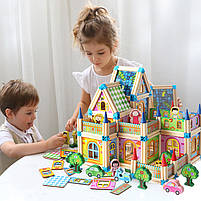 Дерев'яний іграшкове Містечко Blocks Toy 268 елементів в упаковці, фото 4
