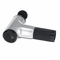 Портативний ручний масажер для тіла 2 покоління м'язовий чорний Fascial Gun 176951, фото 3