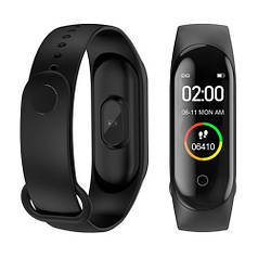 Фітнес-браслет трекер-годинник, кольоровий екран M4 Fit Smart Bracelet black 151140