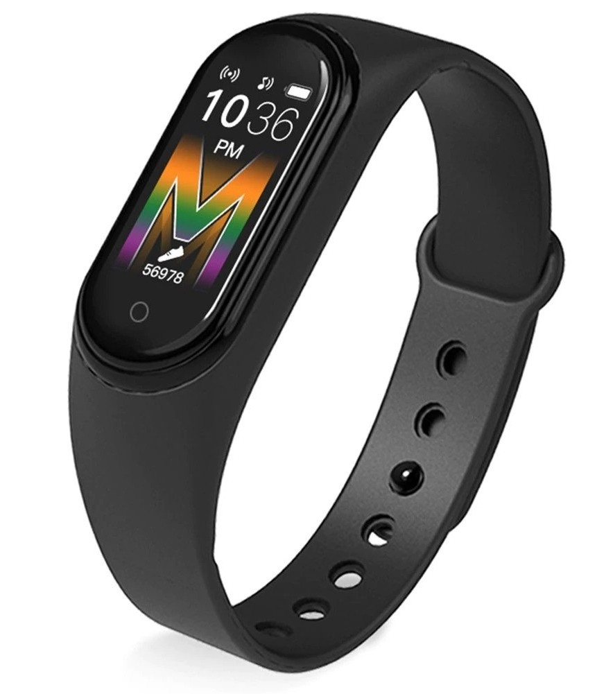 Фітнес-браслет трекер-годинник, кольоровий екран M5 Fit Smart Bracelet black 181188