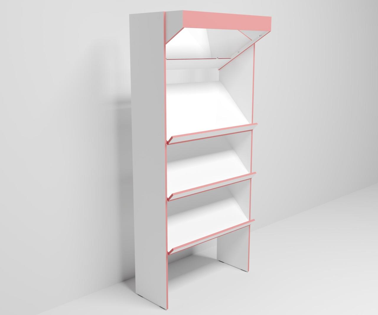 Стелаж для овочів (овочевий стелаж) з дзеркальним фризом