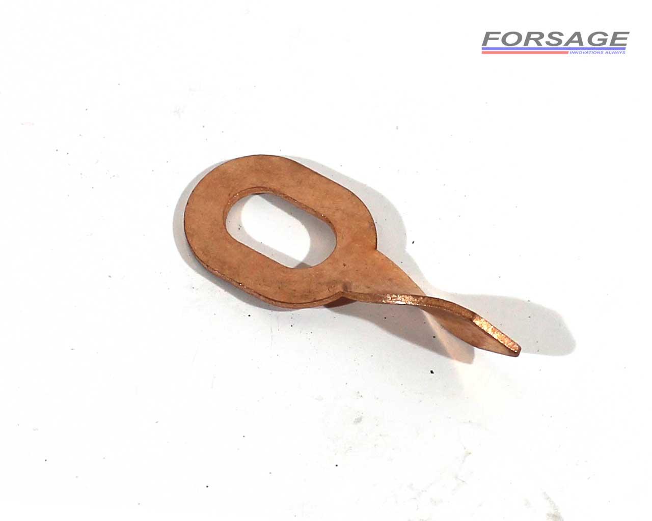 Шайба приварна овальна оміднена для споттера, фото 1