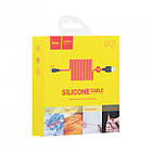 Заряджання USB-кабель Hoco X21 USB для Samsung Galaxy J4 Plus 2018 (J415F) micro USB Red, фото 6