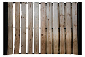 Дерев'яні паркани типу штахетник (вертикальний)