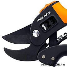 Секатор з храповим механізмом Fiskars / Фіскарс PowerStep Р83 (1000575/111670), фото 4