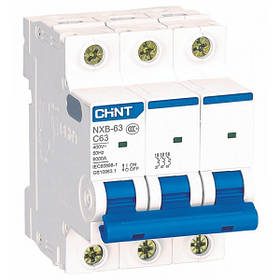 Автоматичний вимикач Chint NXB-63 3p 25A C 6kA 814172