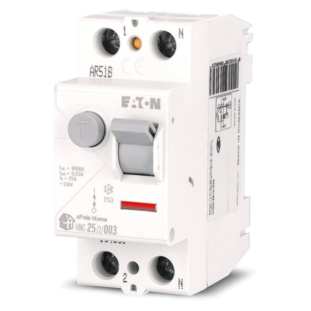 Диф. реле Eaton HNC xPole Home 2p 25A 30mA 4690, фото 1