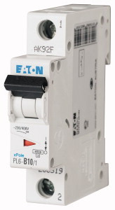Авт. вимикач Eaton PL6 1p 10A B 6kA 286519