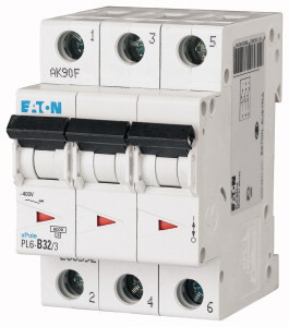 Авт. вимикач Eaton PL6 3p 32A B 6kA 286592