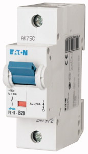 Авт. вимикач Eaton(Moeller) PLHT 1p 20A C 20kA 247981