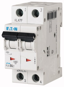 Авт. вимикач Eaton PL4 2p 16A C 4,5 kA 293142