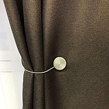 Сонцезахисні штори <unk> Штори з мішковини <unk> Готові штори з льону <unk> 100% захист від сонця <unk> Коричневі штори <unk>, фото 4