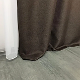 Сонцезахисні штори <unk> Штори з мішковини <unk> Готові штори з льону <unk> 100% захист від сонця <unk> Коричневі штори <unk>, фото 5