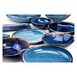 Тарілка плоска прямокутна 35,5x16,5 см  "DEEP BLUE ", фото 4