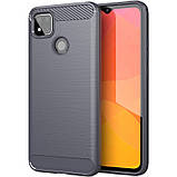 Чохол протиударний Carbone Slim Series для Xiaomi Redmi 9c сірий карбоновий ударостійкий чохолредмі 9с, фото 5