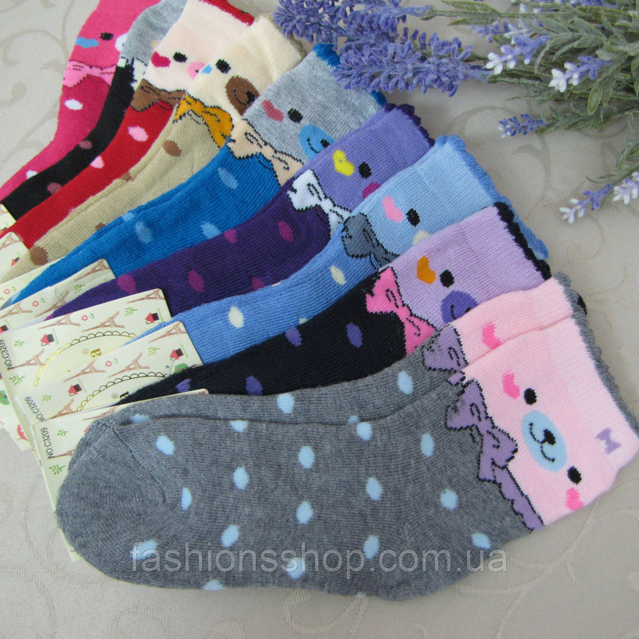 Шкарпетки махрові для дівчаток M (26-31 р.). Корона . Дитячі шкарпетки, шкарпетки махрові для дітей