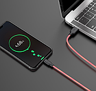 Заряджання USB-кабель Hoco X21 USB для Samsung Galaxy J4 Plus 2018 (J415F) micro USB Red, фото 4
