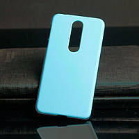 Бампер Nokia 7.1 (пластиковая накладка) Голубой