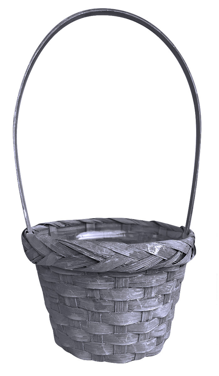 Кошик з лози (154_серая) 30х14,5 см