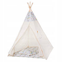 Детская палатка (вигвам) Springos Tipi XXL TIP14 White/Mix