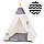 Дитячий намет (вігвам) Springos Tipi XXL T2702 White/Black, фото 3