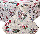 Скатертина новорічна гобеленова, 97х100 cm, ексклюзивні подарунки, Новорічний текстиль, фото 2